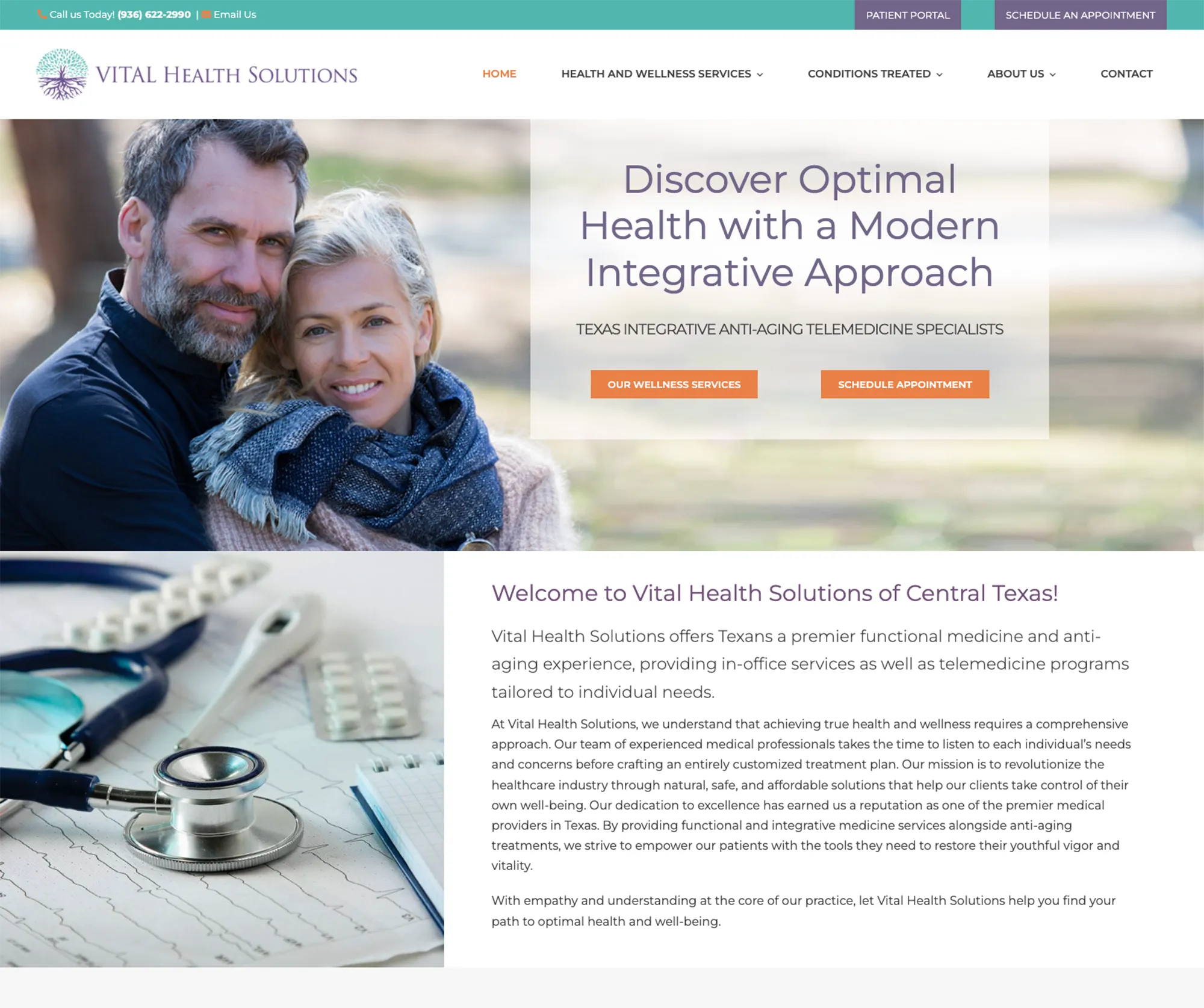 Houston, Texas Anti-Aging website medical marketing practice perfect