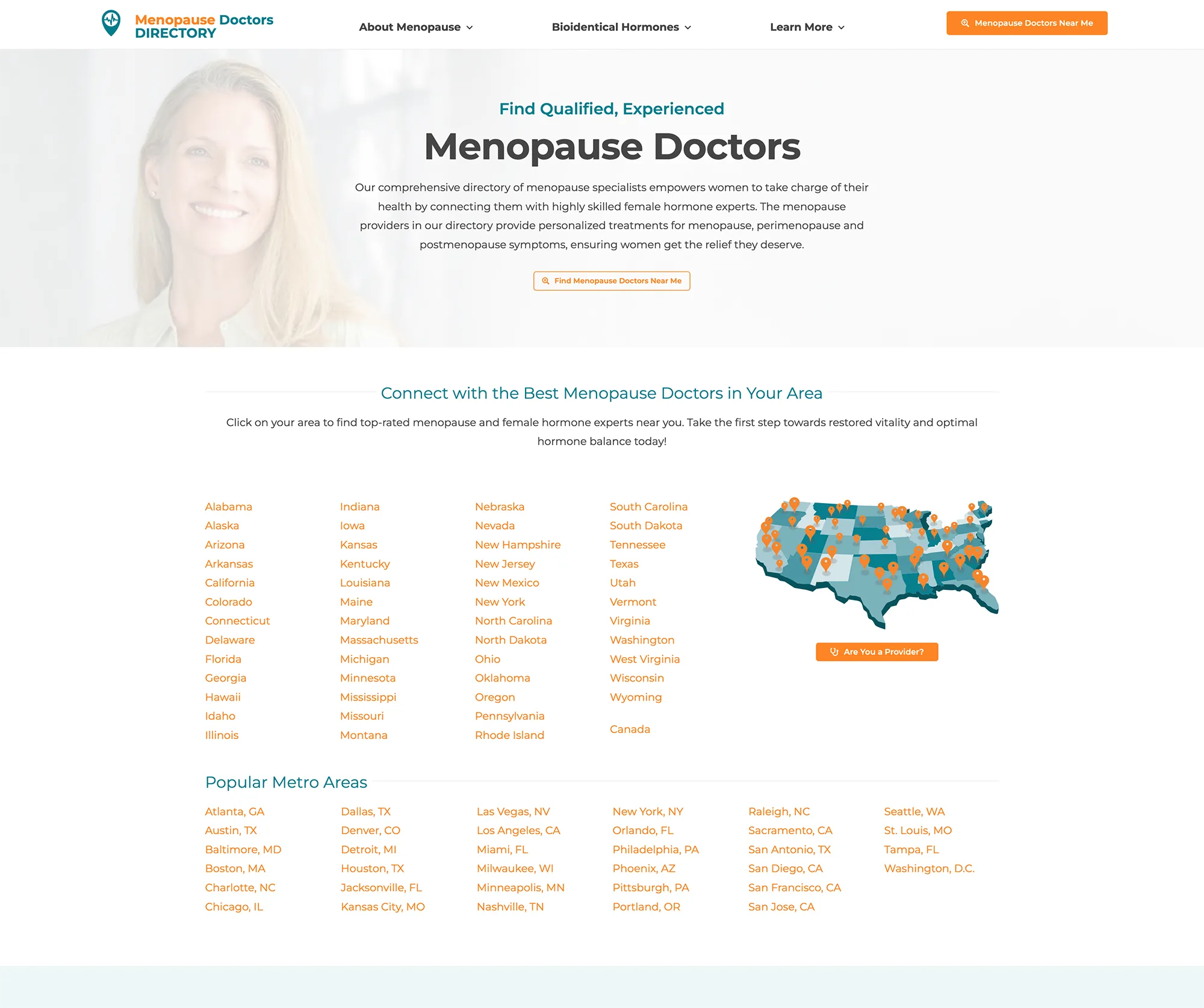 menopause doctor directory akamai innovations medical website marketing locator near me